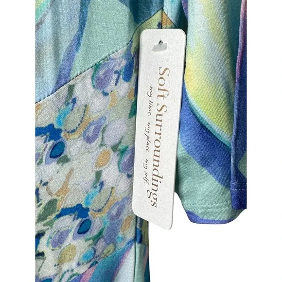 NEW Soft Surroundings Stella Maxi Dress MEDIUM 10 12 Coastal Resortwear Vacation - Picture 5 of 12